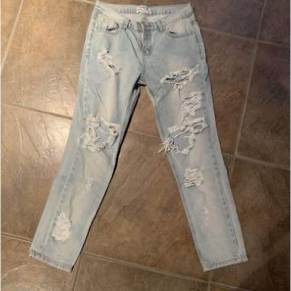 One Teaspoon “Awesome Baggies” distressed boyfriend jeans - Picture 4 of 4
